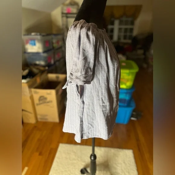 Women's Size Medium She+Sky Short Sleeve Blouse NWT - Picture 7 of 7